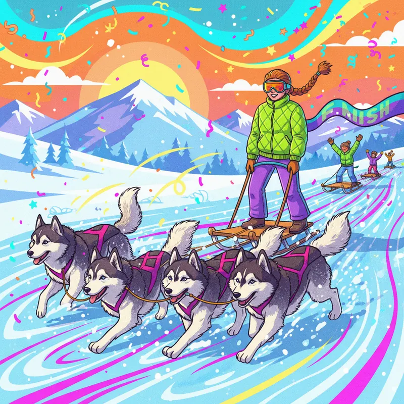 ג'סי הולמס וכלביו ניצחו שוב במירוץ המזחלות הקפוא!