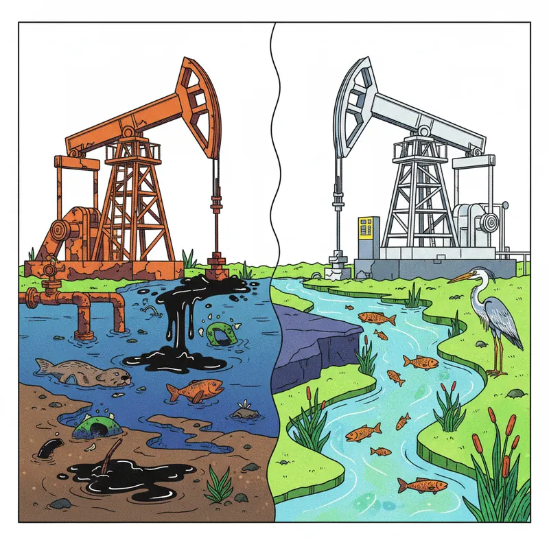 בארות נפט ישנות פוגעות בחיים בנחלים יותר מקידוחים חדשים