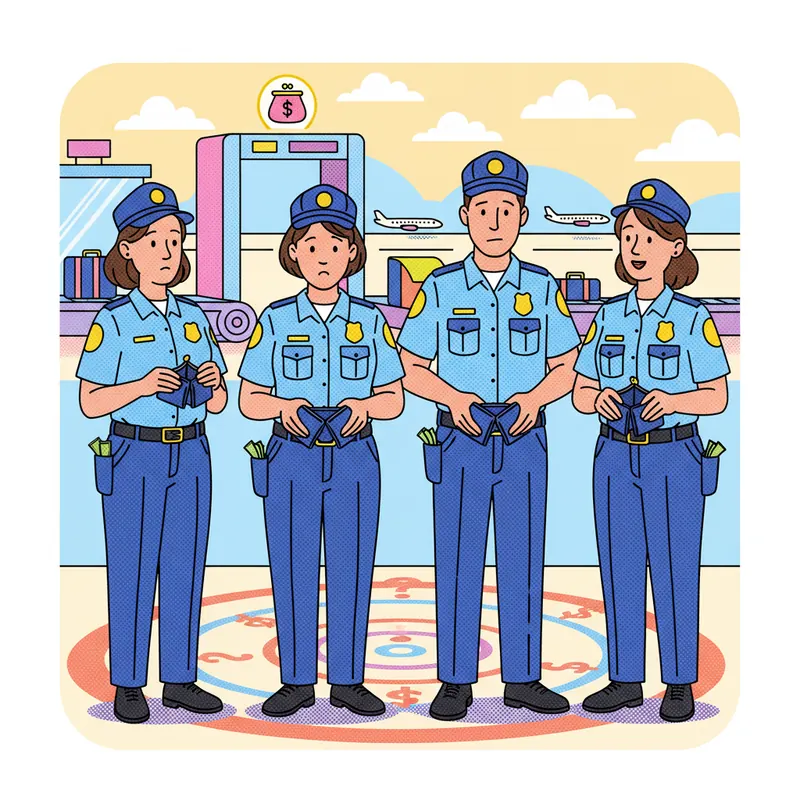 עובדי אבטחת שדות התעופה בארה"ב עובדים ללא שכר