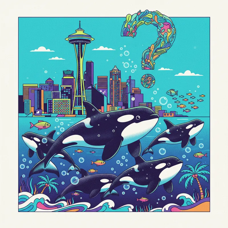 תעלומת הלווייתנים הקטלנים: אורקות אלמוניות הפתיעו את סיאטל!