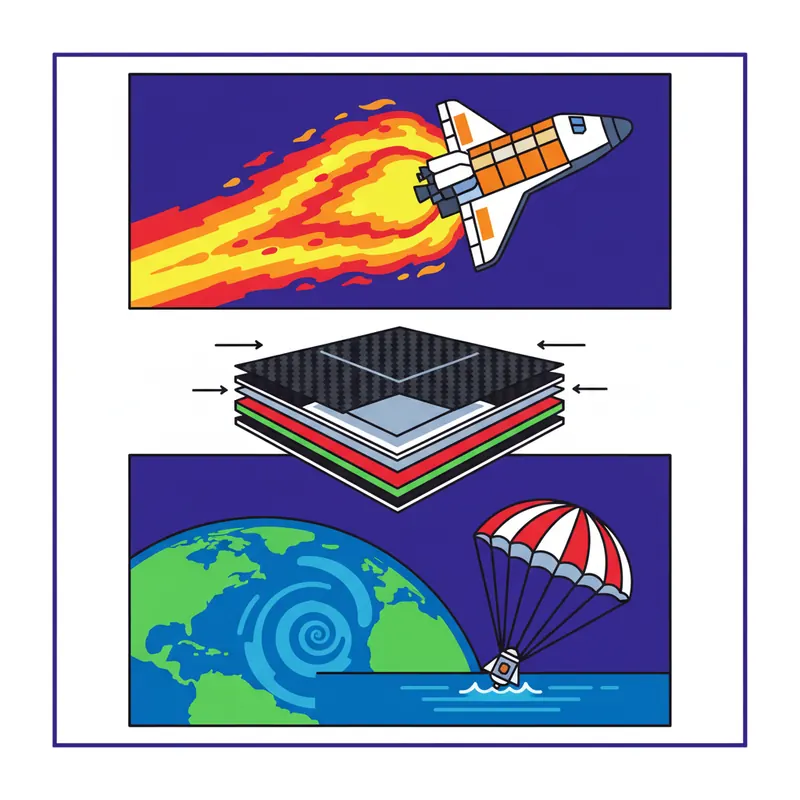 הסוד של מגיני החום בחלל: איך חלליות שורדות חזרה לכדור הארץ?