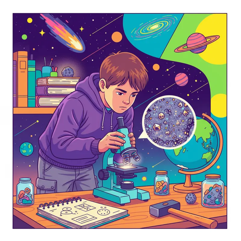 איך לגלות את הסודות של מטאוריטים בבית עם מיקרוסקופ?