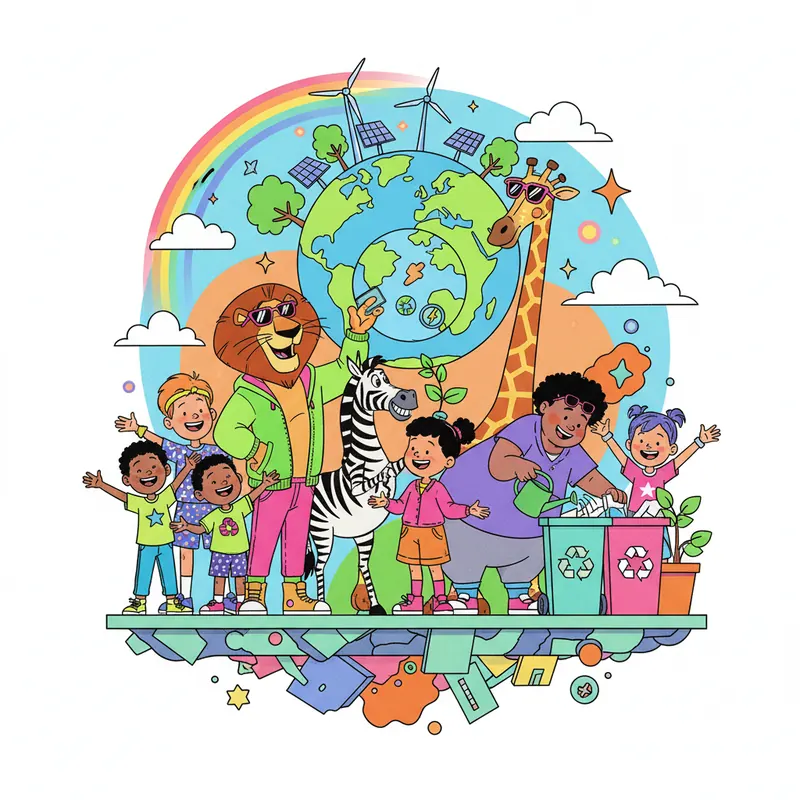 מדגסקר מלמדת את הילדים איך להציל את כדור הארץ!