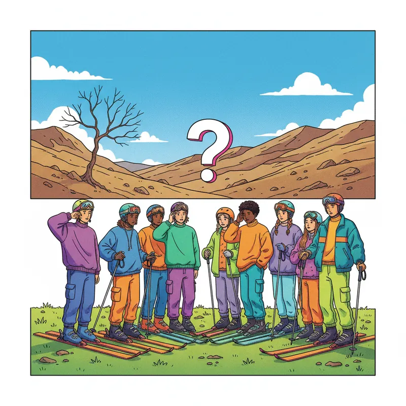 אין שלג, אין סקי: מזג האוויר המוזר משנה את חופשות החורף