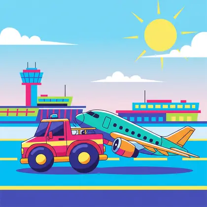 תאונה חריגה בשדה התעופה בניו יורק: מטוס התנגש ברכב חירום