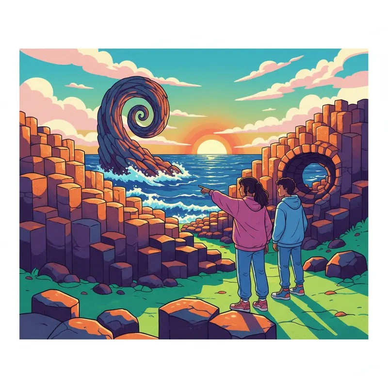 אירלנד: לא רק ירוק! מסע אל סלעי הענק בני מיליוני שנים