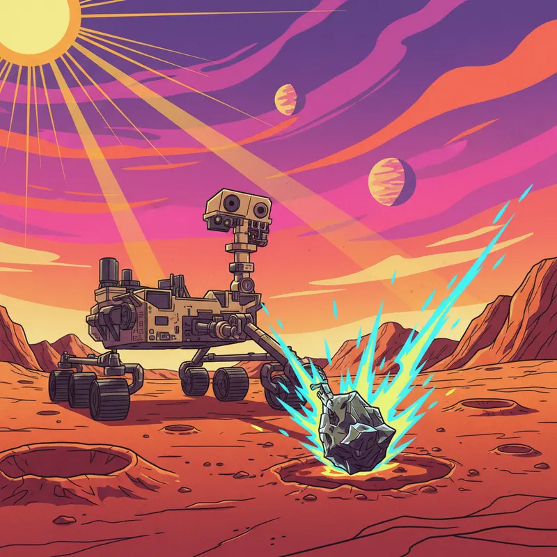 הרובר קיוריוסיטי ממשיך לחקור את מאדים: האם מצא מטאוריט?