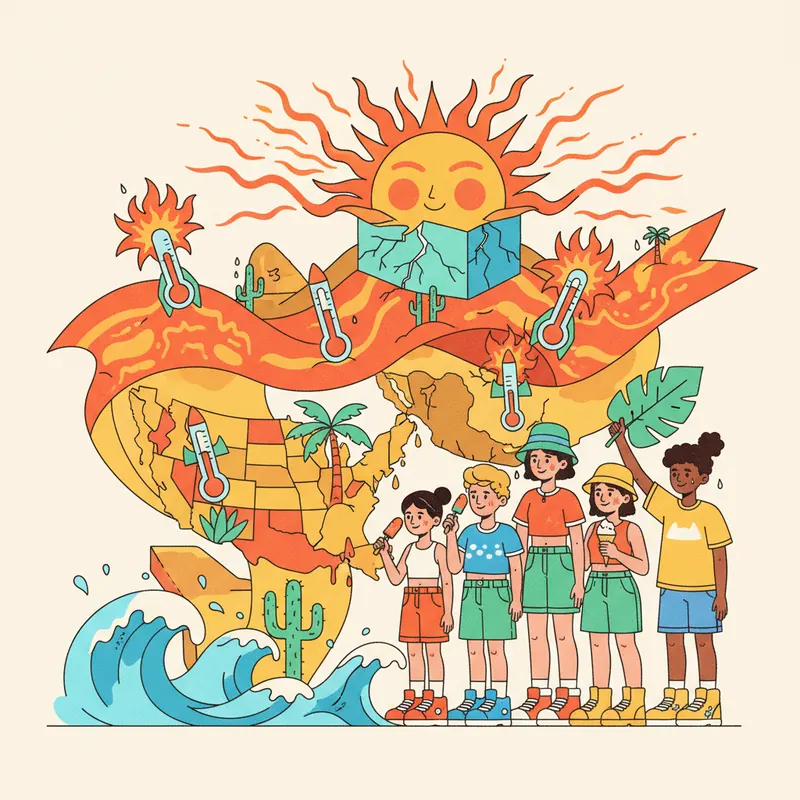 אביב לוהט במיוחד: גלי חום שוברים שיאים בארה"ב ומקסיקו