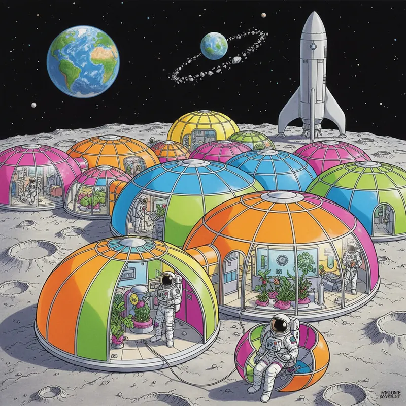 בתים מתנפחים לירח? חברות חלל מפתחות בסיסים עתידיים!