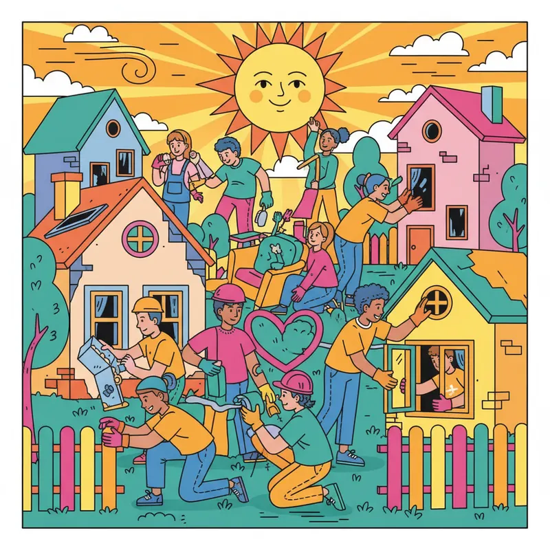 גיבורים בקהילה: מתנדבים עוזרים לתושבים ומגנים על בתים שנפגעו