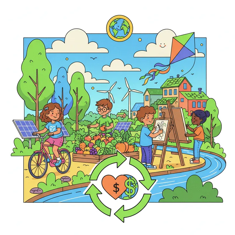 האם אפשר לחיות טוב ולשמור על כדור הארץ בלי לרדוף רק אחרי כסף?